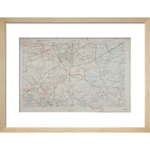 Ypres Trench Map, 1918