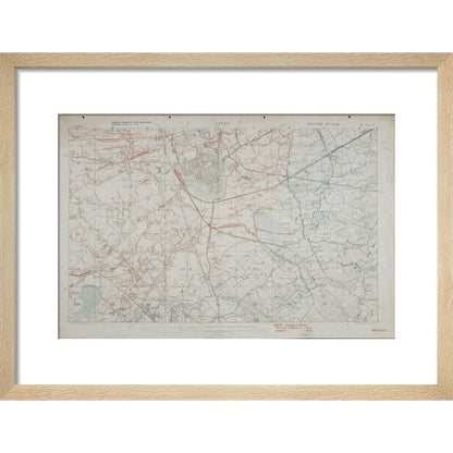 Ypres Trench Map, 1918