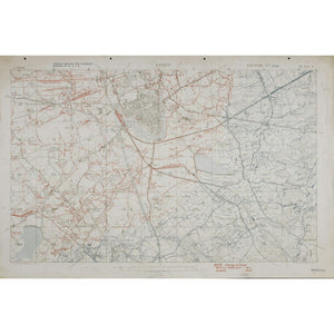 Ypres Trench Map, 1918