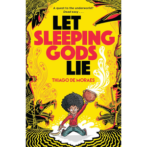 Book cover of 'Let Sleeping Gods Lie' with a colorful design and character illustration.