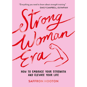 Book cover of 'Strong Woman Era' with red text on a pink background