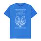 Bright Blue The Picture of Dorian Gray in white T-shirt