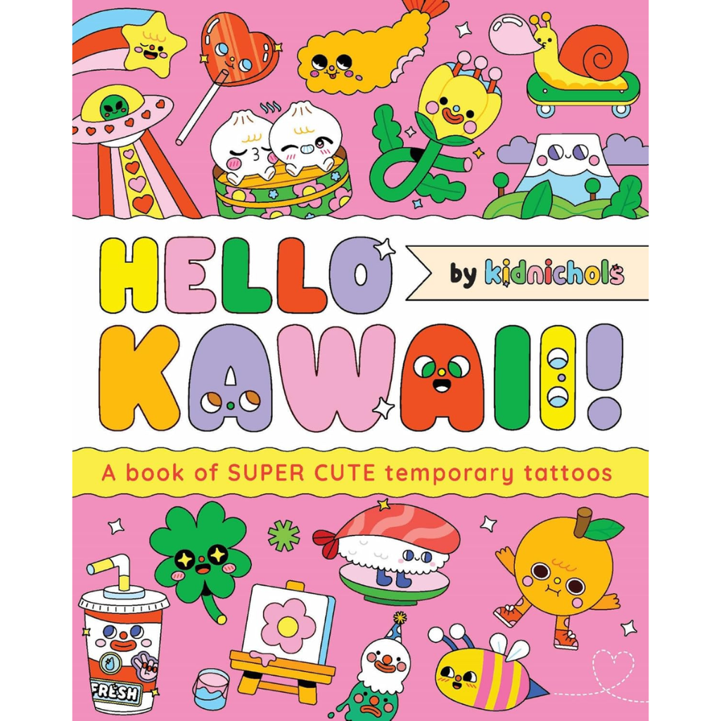 Hello Kawaii!: A book of super cute temporary tattoos Paperback – 5 Feb. 2026
by Kidnichols (Illustrator)