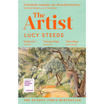 Book cover of 'The Artist' by Lucy Steeds with a scenic illustration and text about the book's reception.