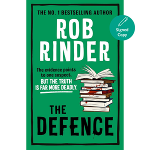 Book cover of 'The Defence' by Rob Rinder with a green background