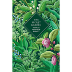 Book cover of 'The Secret Garden' with green foliage and flowers.