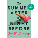 Book cover of 'The Summer After the Night Before' by Lisa Williamson with an ice cream cone on a green background.
