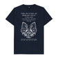 Navy Blue The Picture of Dorian Gray in white T-shirt