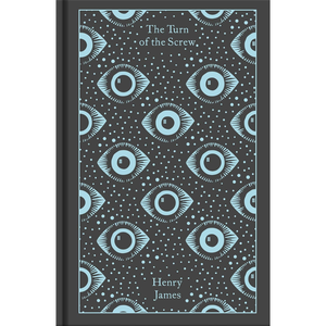 Book cover of 'The Turn of the Screw' by Henry James with eye pattern design.