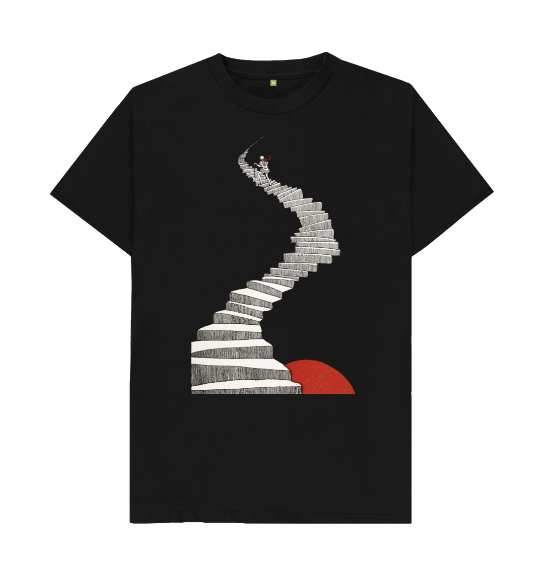 Black The Snow Queen staircase T-shirt