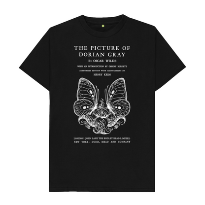 Black The Picture of Dorian Gray in white T-shirt