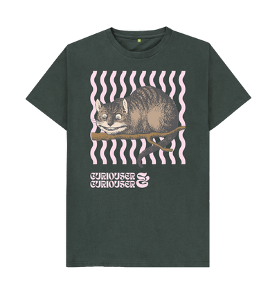 Dark Grey Curiouser & Curiouser Cheshire Cat T-shirt
