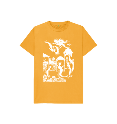 Mustard Little Mermaid in white Kids T-shirt
