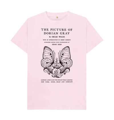 Pink The Picture of Dorian Gray in black T-shirt