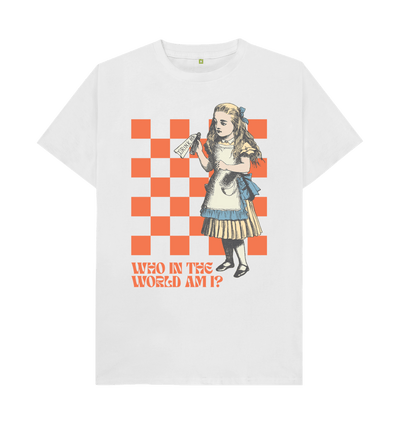 White Who in the world am I? Alice T-shirt