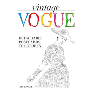 Vintage Vogue: Detachable postcards to colour in
by Iain R Webb (Author)  Format: Hardcover