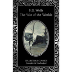 Book cover of 'The War of the Worlds' by H.G. Wells with a decorative border.