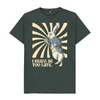 I shall be too late. White Rabbit T-shirt - Dark Grey