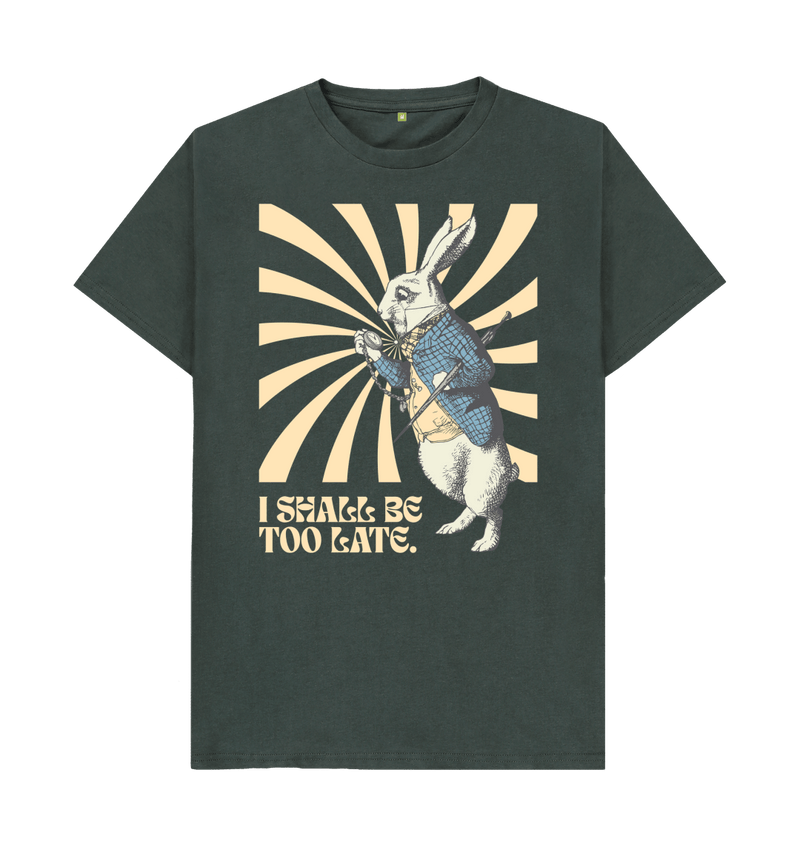 Athletic Grey I shall be too late. White Rabbit T-shirt