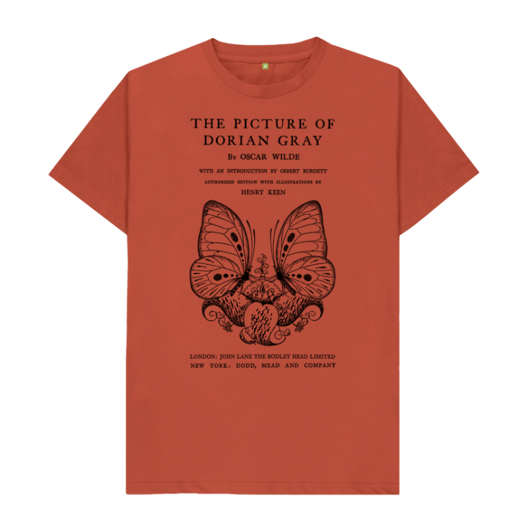 Rust The Picture of Dorian Gray in black T-shirt