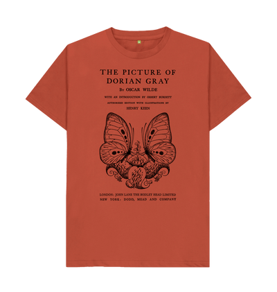 Rust The Picture of Dorian Gray in black T-shirt