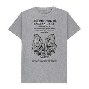 Athletic Grey The Picture of Dorian Gray in black T-shirt