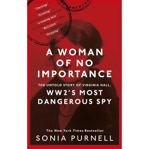 Book cover of 'A Woman of No Importance' with a red background and text.