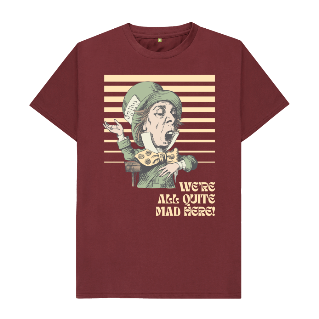 Red Wine Mad Hatter T-shirt