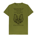 Moss Green The Picture of Dorian Gray in black T-shirt