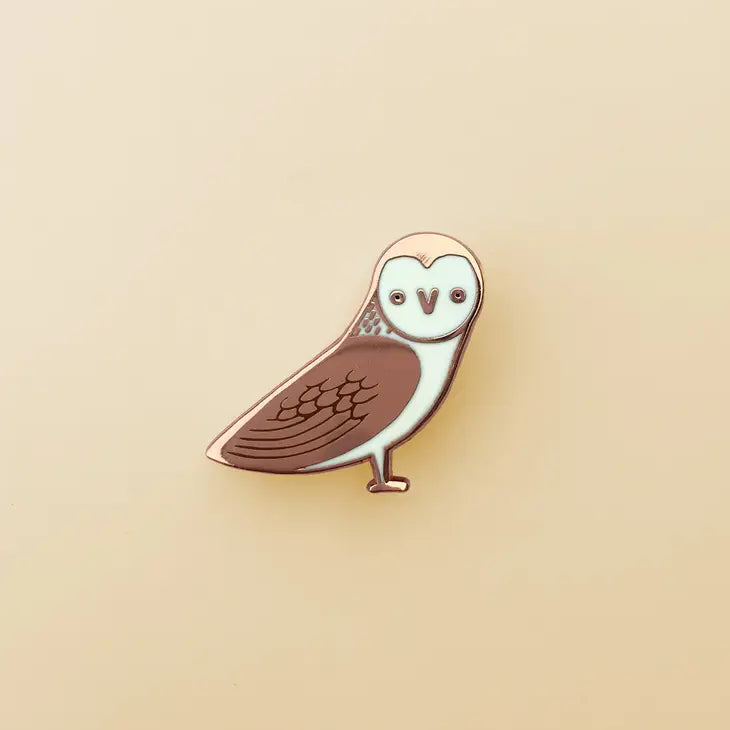 Barn Owl Enamel Pin