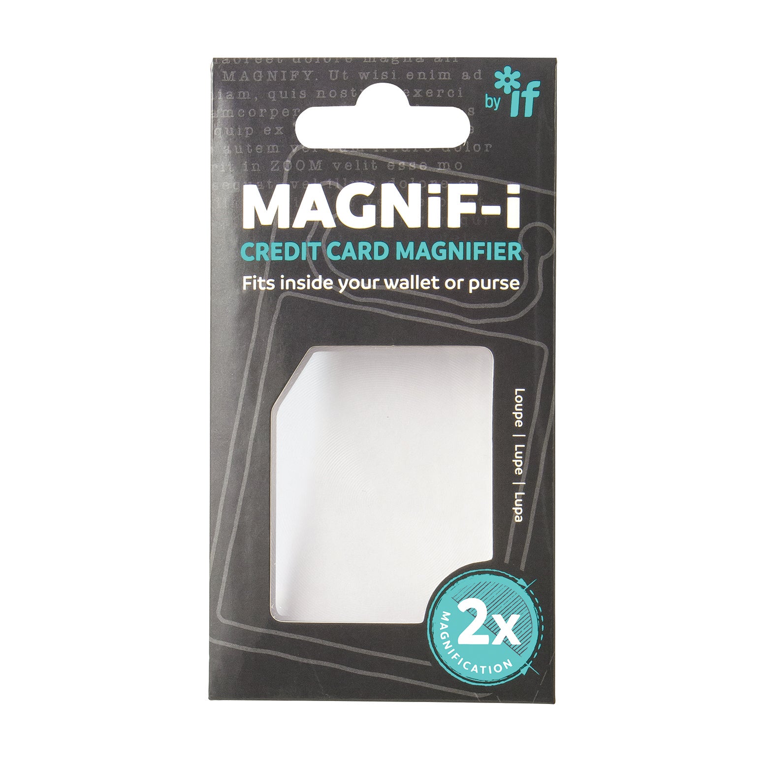 MAGNiF-i Credit Card Magnifier
