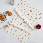 Lifestyle shot of London Tea Towel