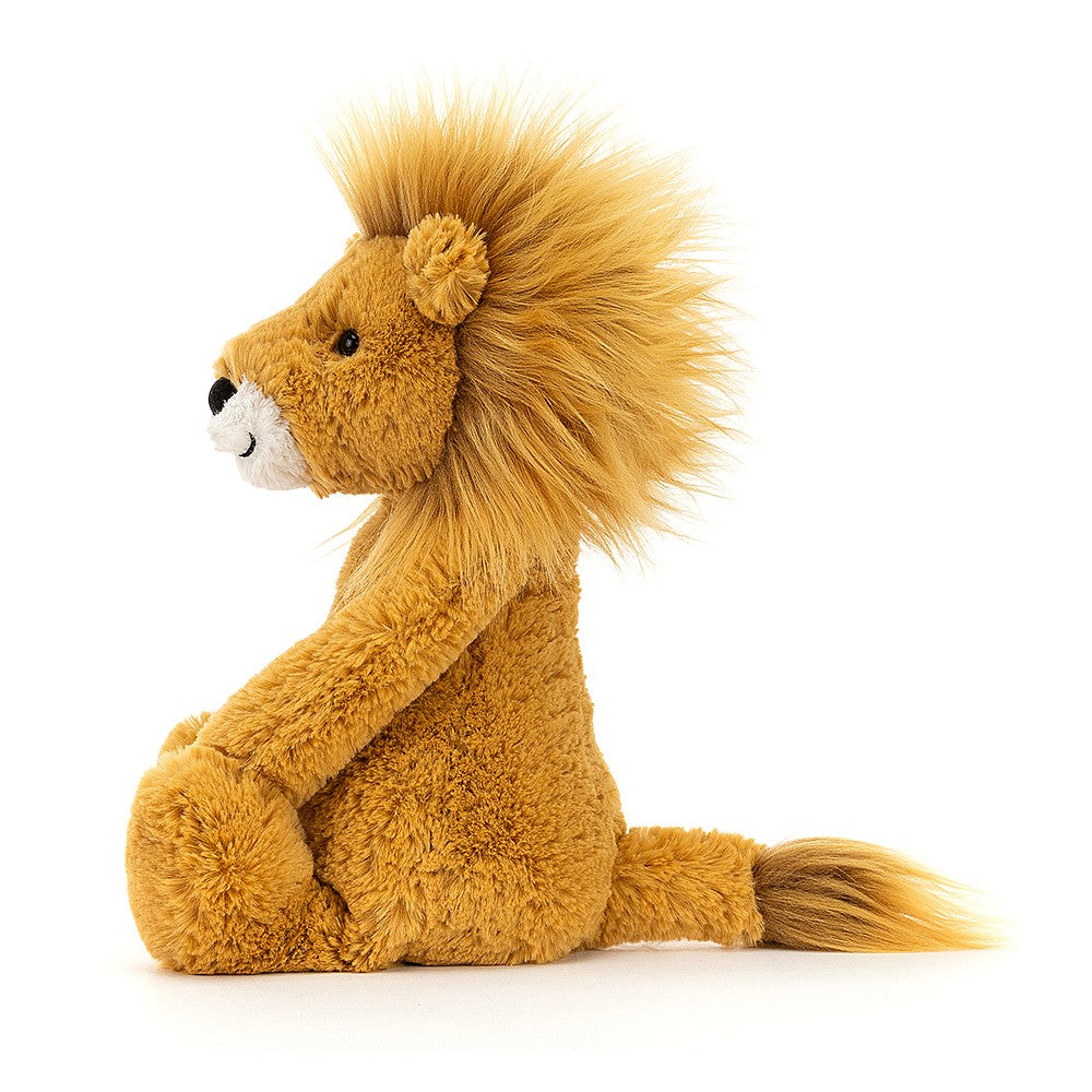 Image of Bashful Lion Plush Toy side view