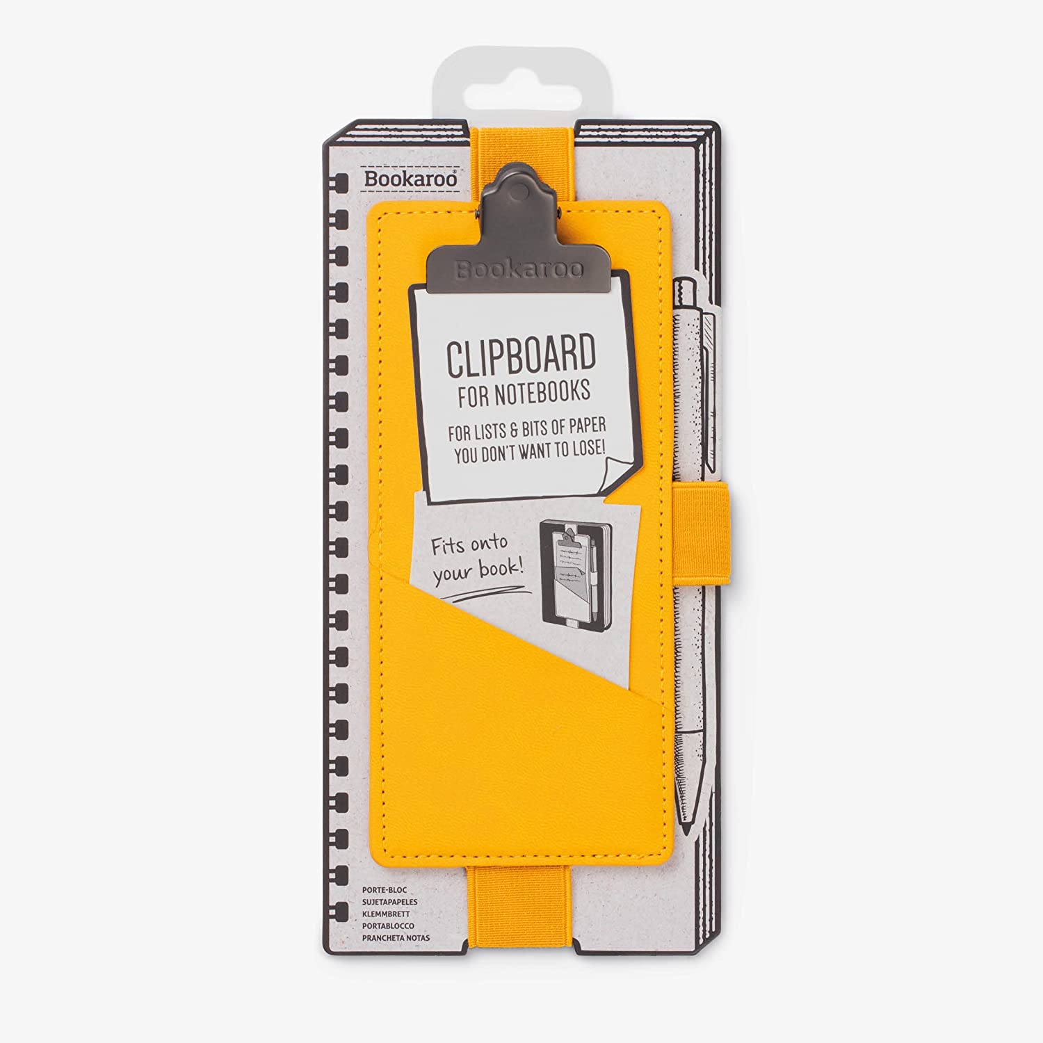 Yellow Bookaroo Notebook Clipboard