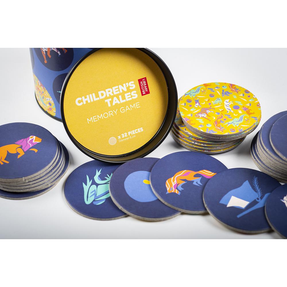 Children's Tales Memory Game Packaging with Pieces