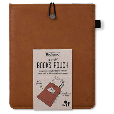 Brown Bookaroo Books and Stuff Pouch