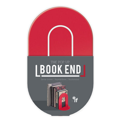 Image of Red Pop Up Book End in packaging