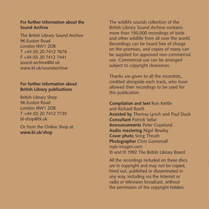 British Bird Sounds CD Booklet Info