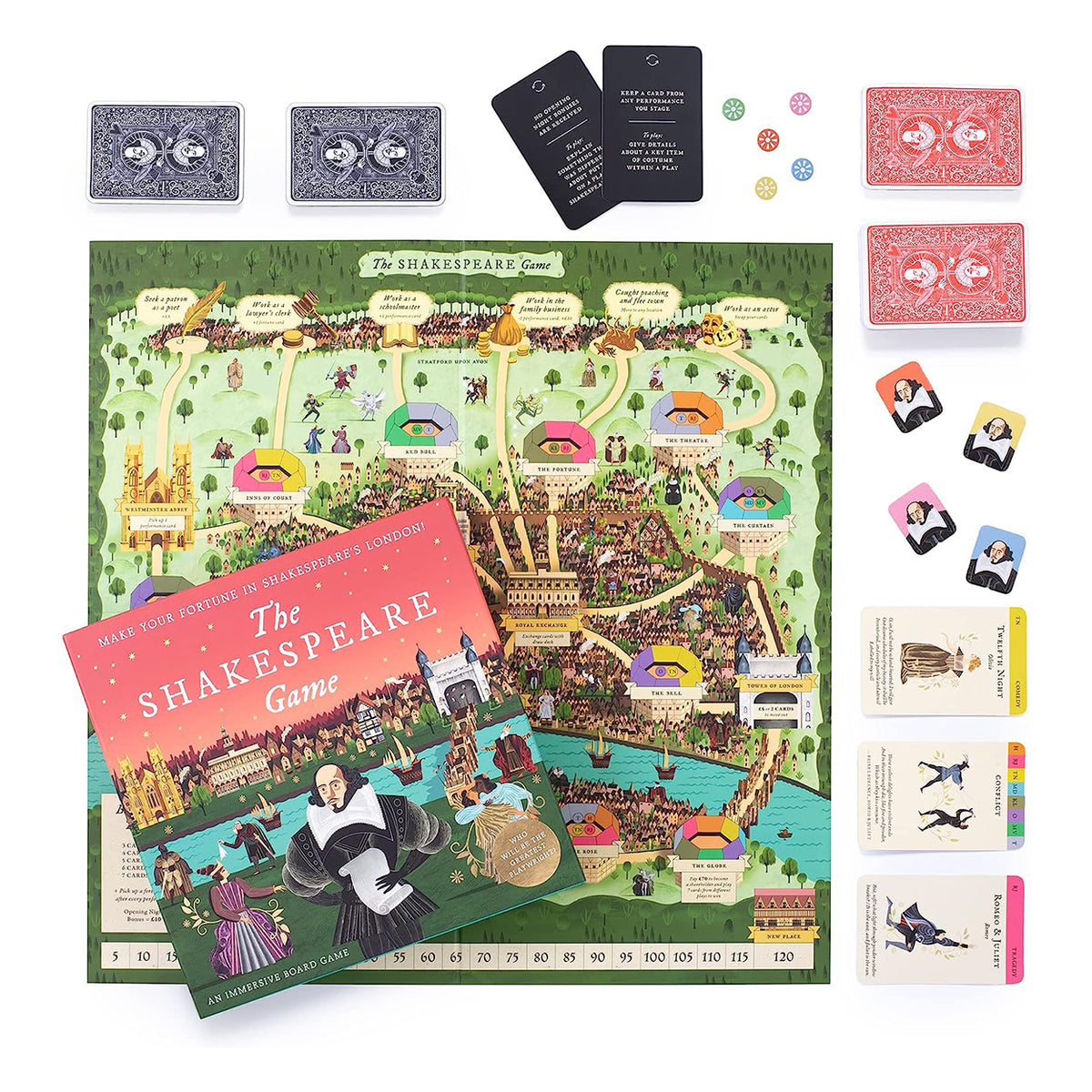 Image showing the contents of The Shakespeare Game