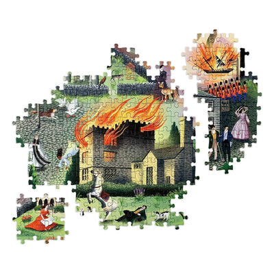 Image of section of World Of The Brontes 1000 Piece Jigsaw Puzzle