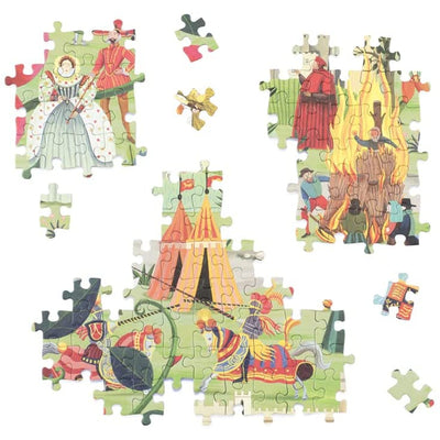 Detail of the pieces and images from The World of the Tudors A Jigsaw Puzzle