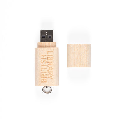 British Library Maple USB Stick Open