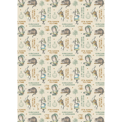 Alice and Friends Gift Wrap Sheet