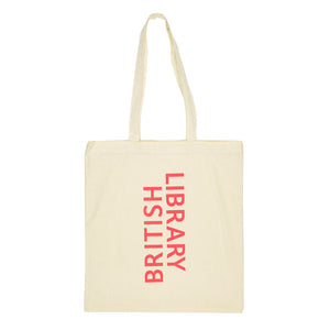 Coral British Library Tote Bag