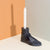 Blue Krepis Candle Holder with candle