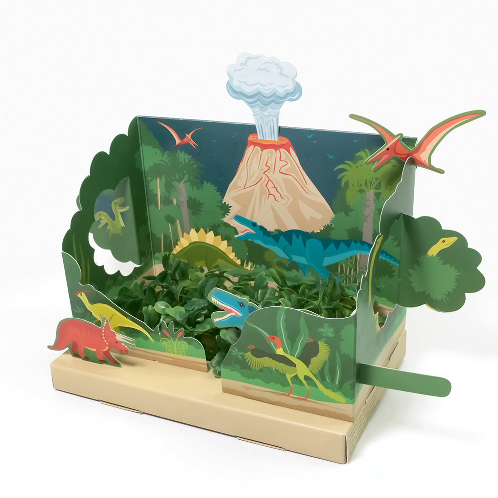 Grow Your Own Mini Dinosaur Garden in progress Image 2