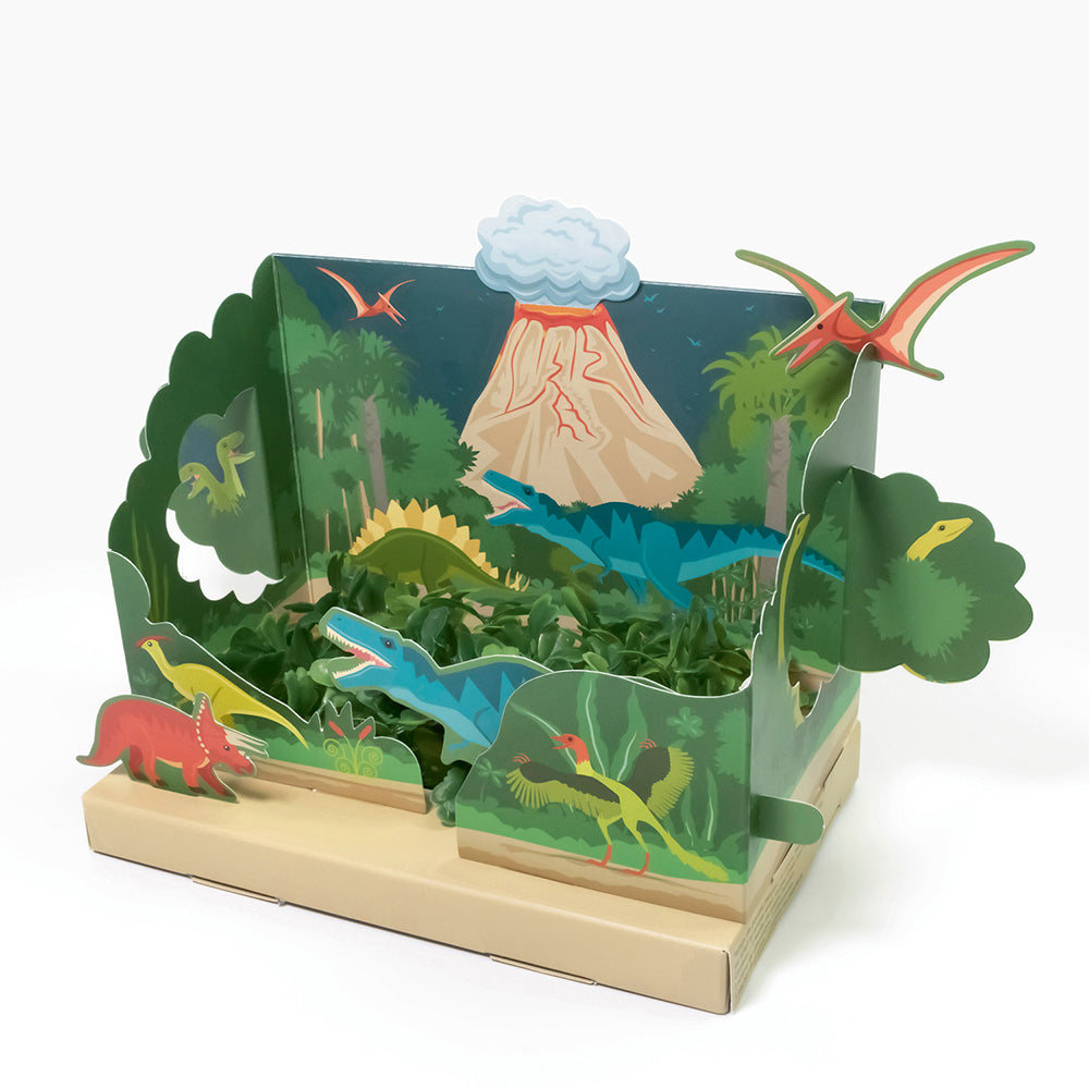 Grow Your Own Mini Dinosaur Garden in progress Image 1