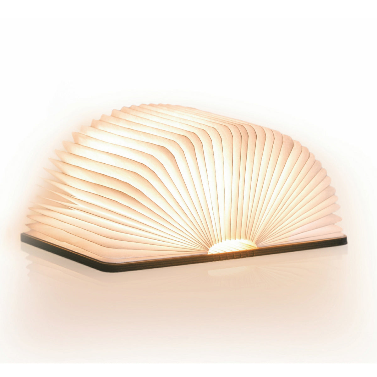 Smart Book Light Maple Mini open 180 degrees on white background