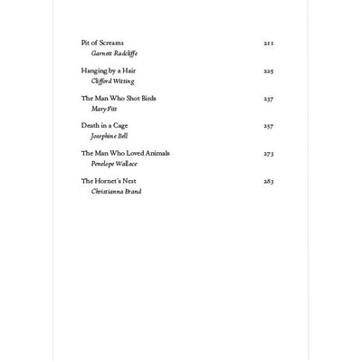 Guilty Creatures: A Menagerie of Mysteries contents page 2