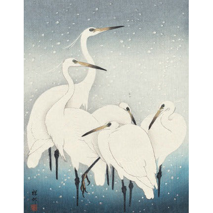 Herons in the Snow Christmas Cards 5 Pack